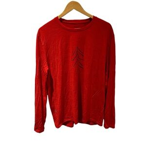 Icebreaker Men's Merino Sphere II‎ Long Sleeve T-Shirt Red Size Large